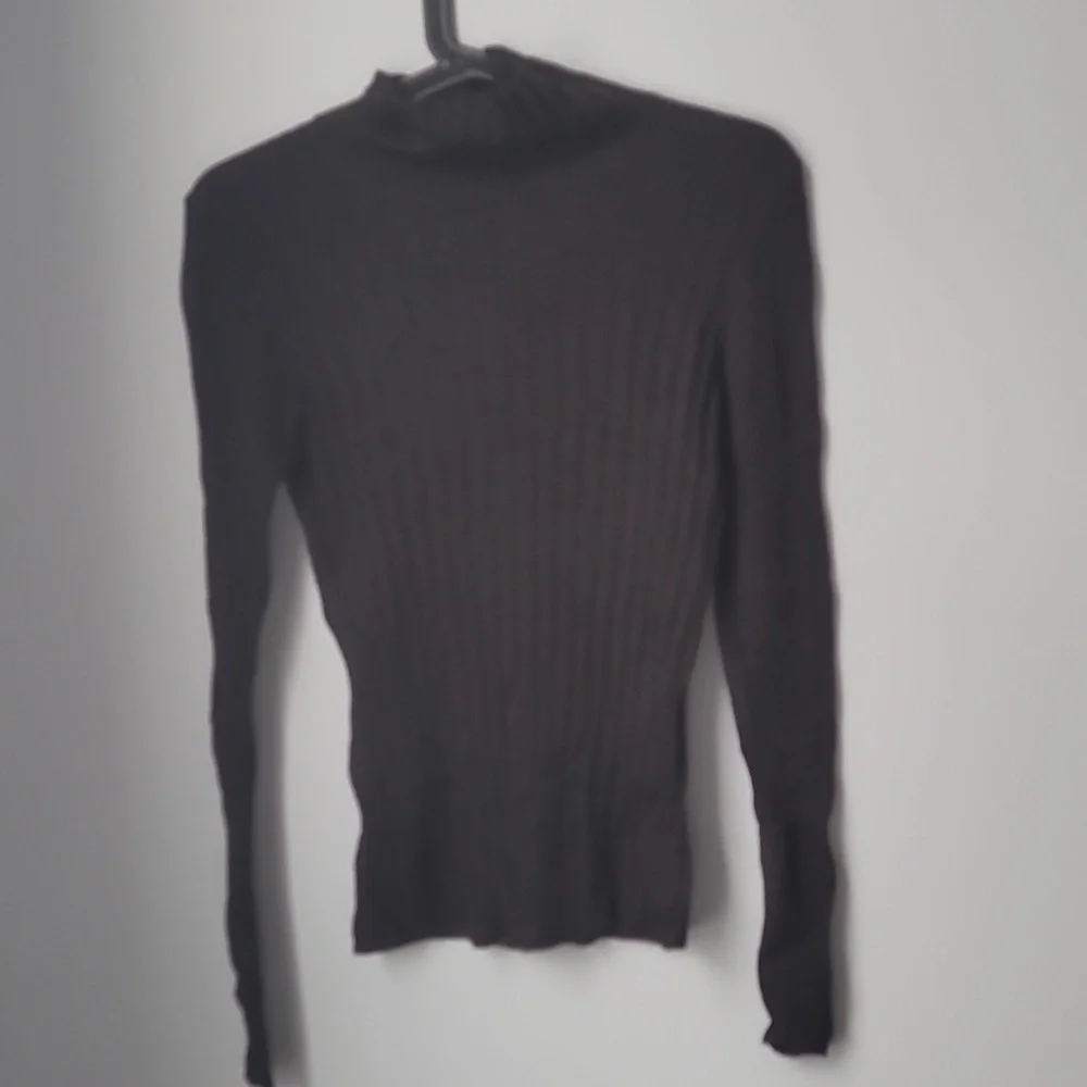 White House Black Market Black Turtleneck Sweater - Picture 2 of 3
